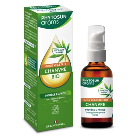 Phytosun Aroms Huile Vegetale Chanvre Bio Apaise Et Protege 50ml — Pharmacie du Pilori