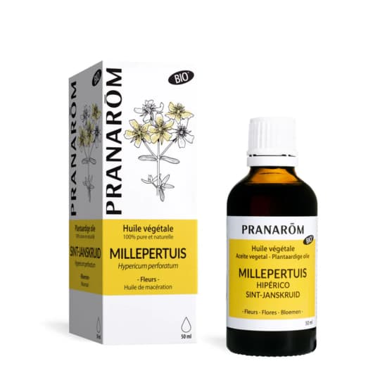 Pranarôm huile bio millepertuis - 50 ml — Pharmacie Lafayette de Roubaix