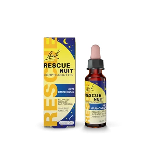 Rescue Bach Nuit Compte Gouttes 10ml — Pharmacie Centrale Elsie