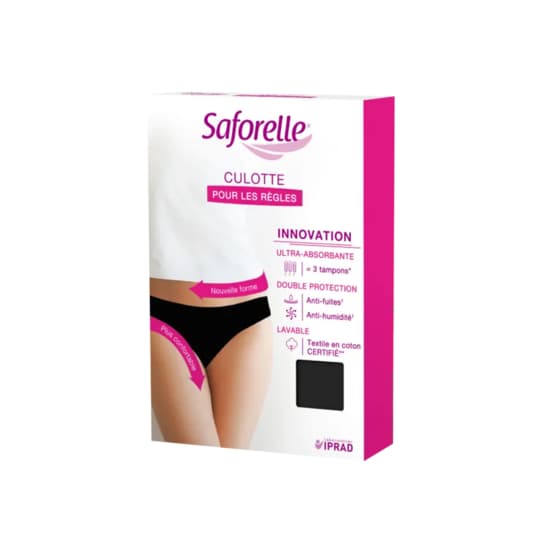 SAFORELLE CULOTTE ABSORB NOIR TXXL — Grande Pharmacie de la Rode