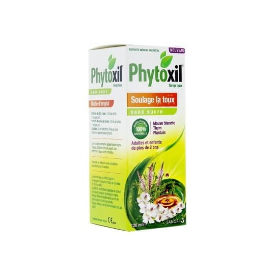 PHYTOXIL TOUX S/SUCRE 120ML — Pharmacie Pharmagreen Boucicaut