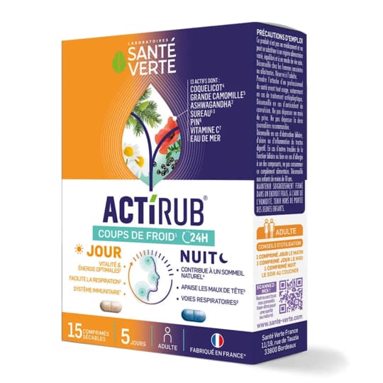 ACTIRUB SANTE VERTE JOUR NUIT CP15 — Pharmacie Carnot