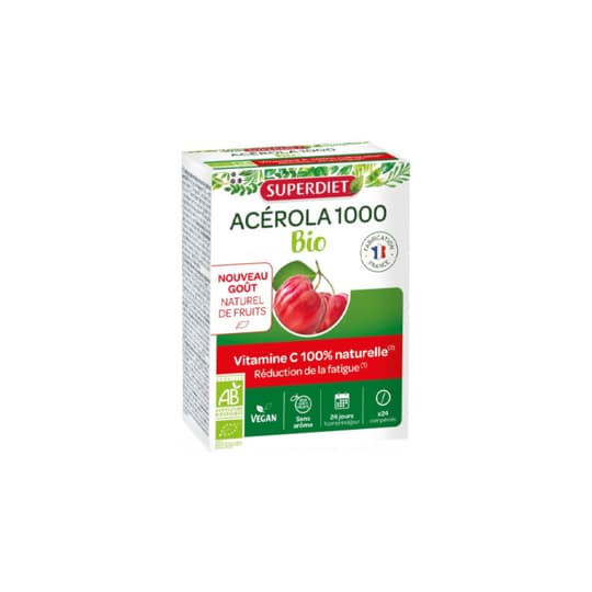 SUPERDIET ACEROLA 1000 BIO CPR24 — Pharmacie Lafayette de Roubaix
