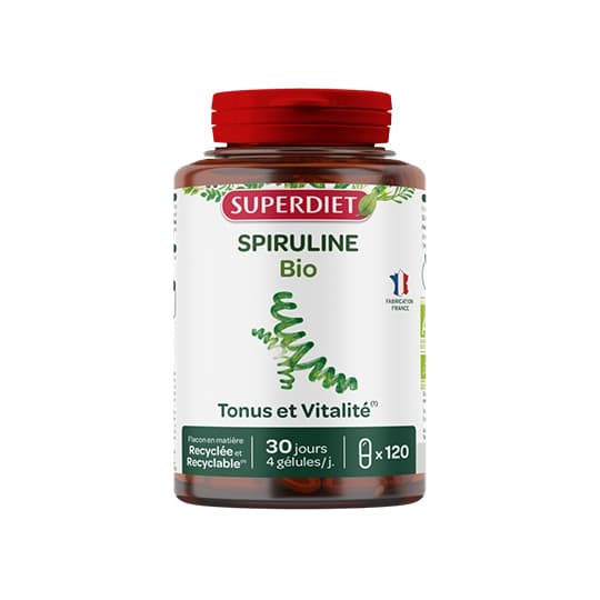 SUPERDIET SPIRULINE BIO GEL120 — Pharmacie Pharmagreen Boucicaut