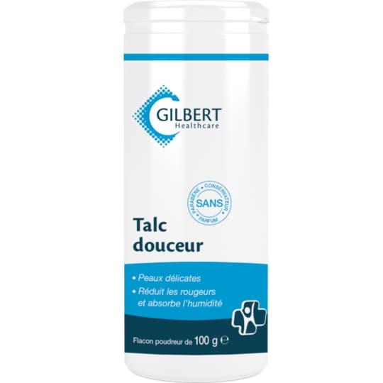 TALC GILBERT PDREUSE 100G — Pharmacie Principal Port-de-Bouc