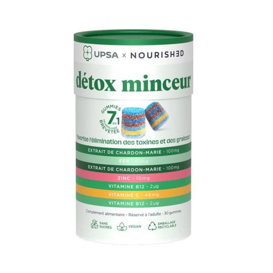 UPSA NOURISH DETOX 7EN1 GUMMIE 30 — Pharmacie Comedie