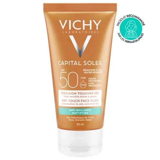 Vichy capital soleil emulsion anti-brillance toucher sec spf50 50 ml — Pharmacie Pharmavance Ménilmontant