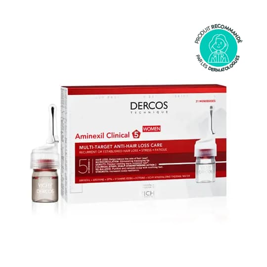 Vichy Dercos Aminexil Clinical 5 Women Amp 21x6ml — Pharmacie Pharmavance Ménilmontant