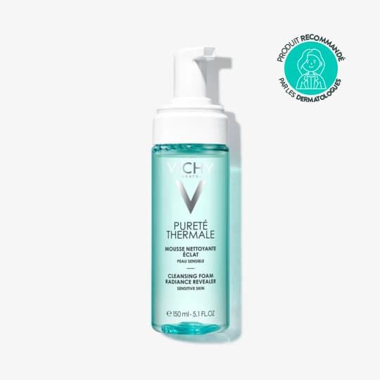 Vichy pureté thermale eau moussante nettoyante révélatrice d'éclat 150 ml — Pharmacie Riviera