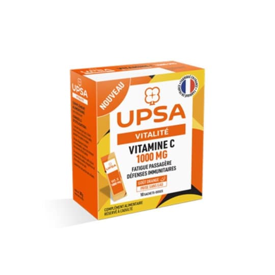 VITAMINE C 1000MG UPSA DOSE 10 — Pharmacie du Bien Etre