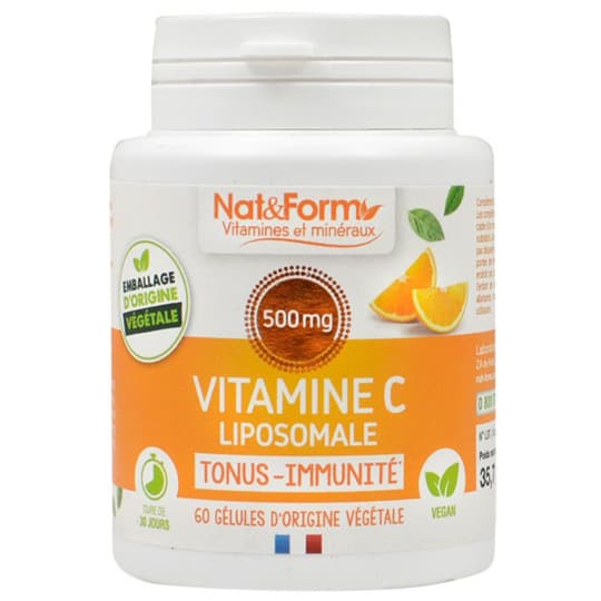NAT&FORM VITAMINE C LIPO GELUL 60 — Pharmacie Maarek