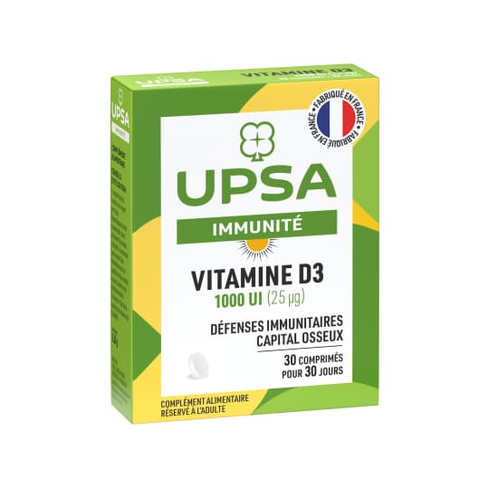 VITAMINE D3 1000UI UPSA CPR 30 — Pharmacie des Mèches