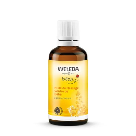 Weleda maternité huile de massage ventre de bébé 50ml — Pharmacie Rocade by Nexum