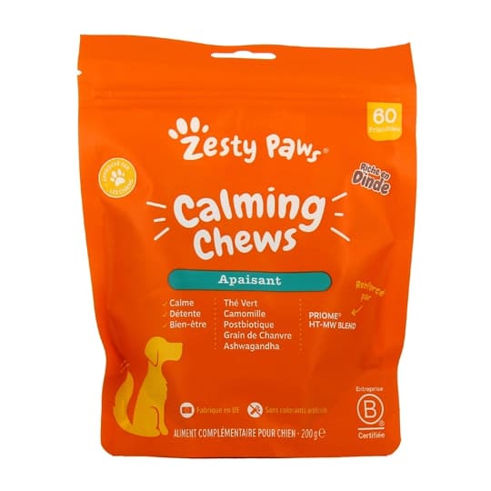 Zesty Paws Calming Chews Friandises Pour Chien 200g