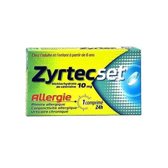 ZYRTECSET 10MG CPR SECABLE 7 — Pharmacie des Banquets