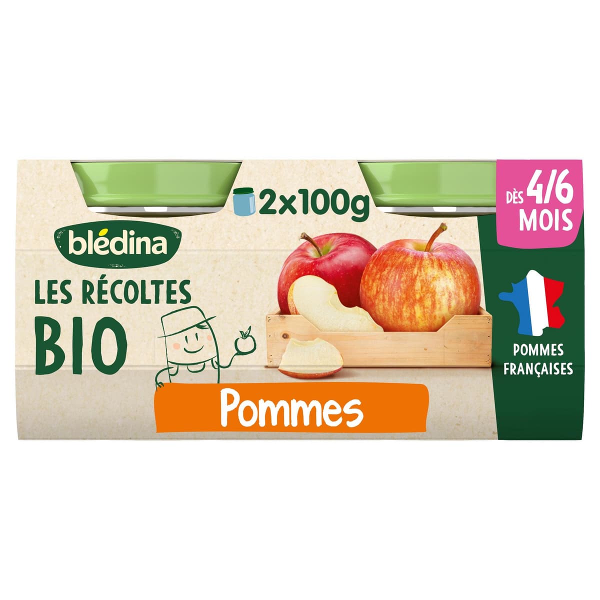 BLEDINA REC BIO POMME 100G X2 — Pharmacie Allauch Village