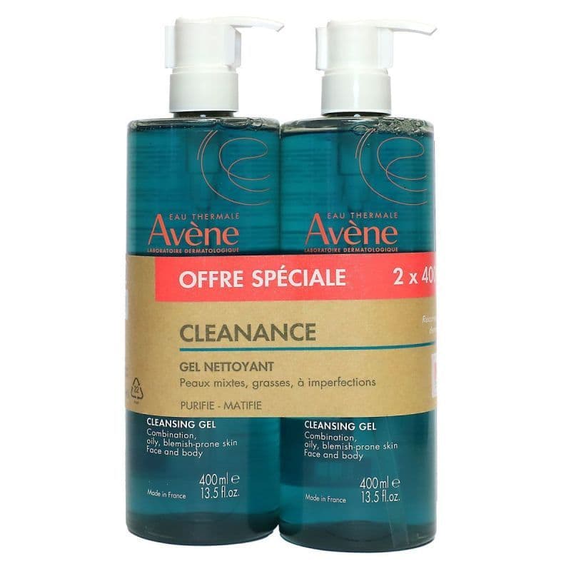 AVENE CLEANANCE GEL NETT 2X400ML — Pharmacie des Cascades