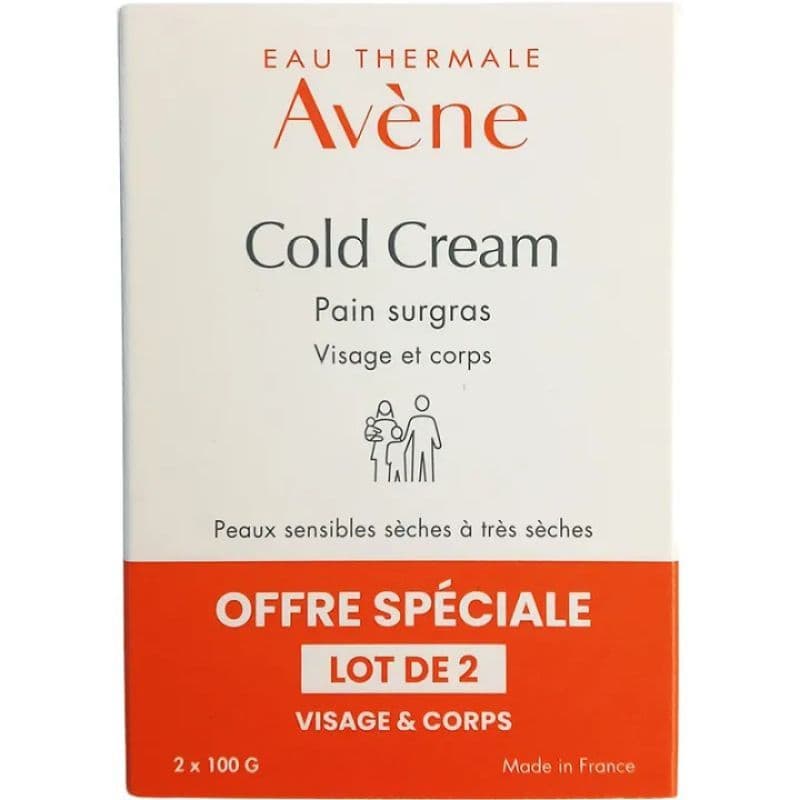 Avene cold cream pain surgras, 2 x 100 g — Pharmacie Pharmavance Saint Ouen