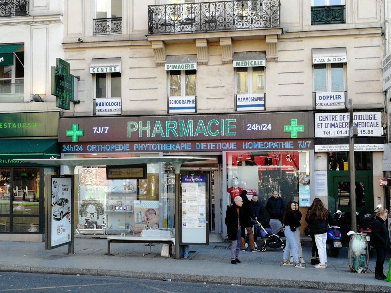 Pharmacie Européenne 24/24 de la place de clichy