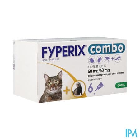 Fyperix Combo 50mg/60mg Chat Spot On X6 — Pharmacie Lafayette de Roubaix