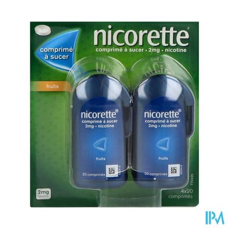 NICORETTE 2MG CPR SUC FRUIT TUB 80