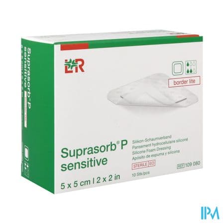 SUPRASORB P SENS BORD LIT 5X5 10 — Pharmacie Val de l'Aurence Limoge