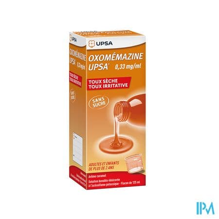 OXOMEMAZINE 0,33MG/ML UPS S/S125ML — Pharmacie de la Plaine - Saint-Denis