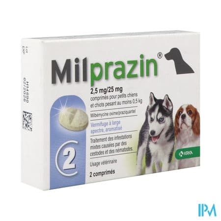 Milprazin 2mg5/25mg Chien Comprime 2 — Pharmacie de Norelan