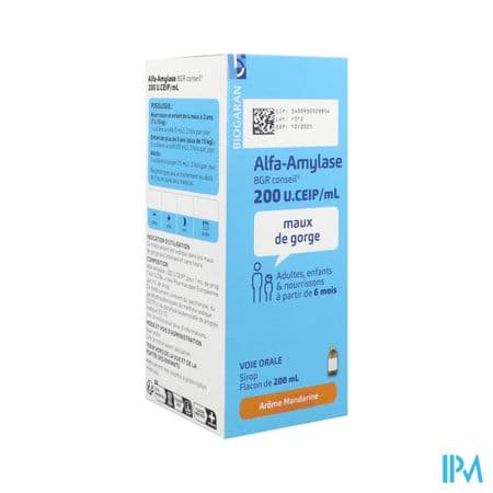 ALFA-AMYLASE BGR 200 U SP 200ML