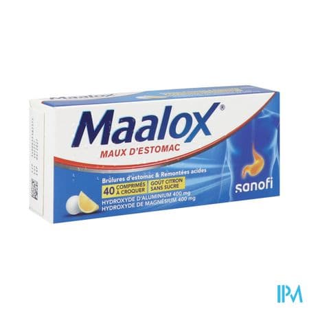 MAALOX MAUX D'ESTOMAC CPR S/S 40