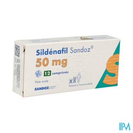 Sildenafil Sandoz 50mg Comprime Quadrisecable 12 — Pharmacie Lafayette du Lac