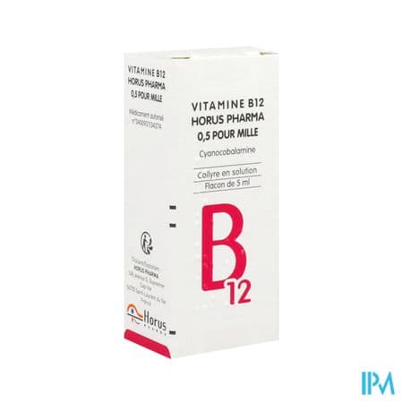 Vitamine B12 Horus Pharma 0.05% Collyre 5ml