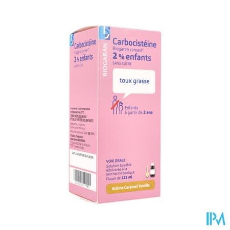 CARBOCISTEINE 2% BIOG SOL S/S125ML