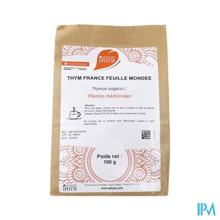 Iphym Thym Feuille Entiere 100g — PHARMAVANCE PARIS 9 Rochechouart