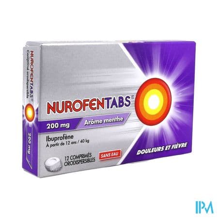NUROFENTABS 200MG CPR ORODISP 12