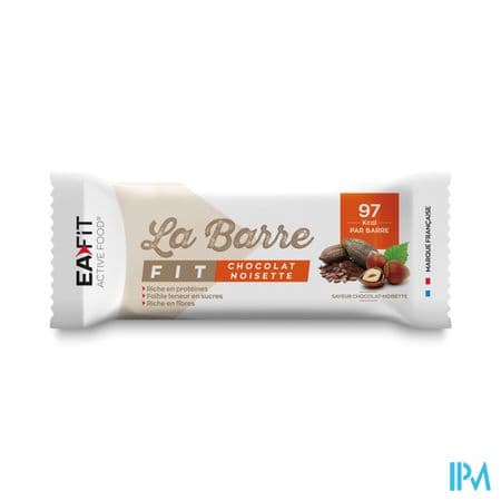 Eafit La Barre Fit Vegan Chocolat Noisette 28g — Pharmacie du Soleil Elsie Santé
