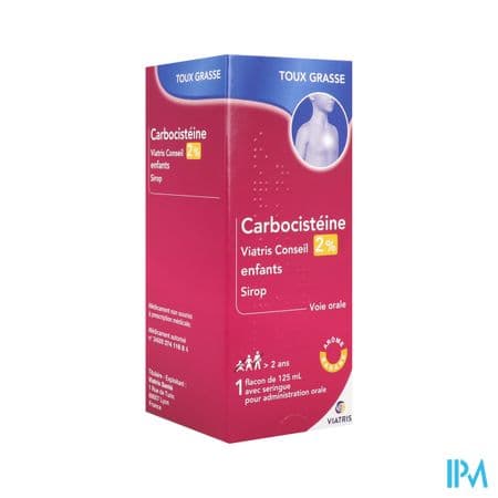 CARBOCISTEINE 2% ENF VTS SP 125ML — Grande Pharmacie du Pont surennes