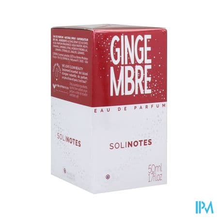 Solinotes Eau De Parfum Gingembre Vaporisateur 50ml
