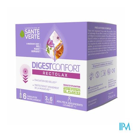 Sante Verte Digest Confort Rectolax Adulte 6 Canules