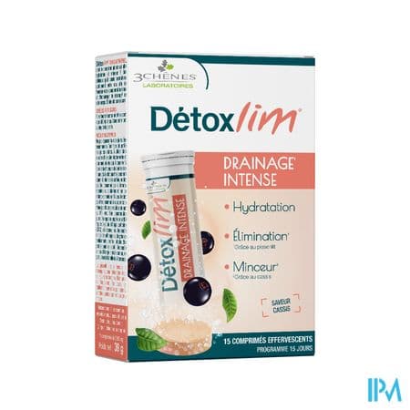 3chenes Detoxlim Drainage Intense Cassis Comprime Effervescent 15