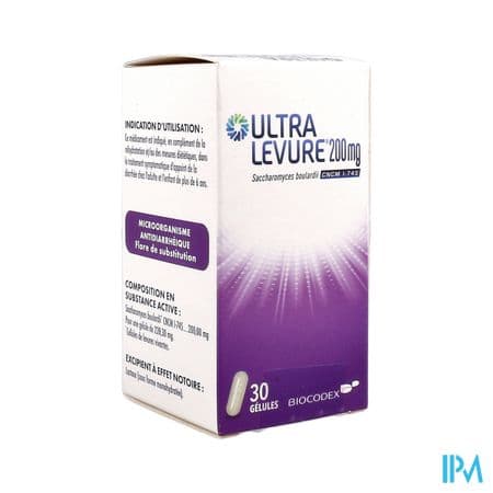 Ultra Levure 200mg Gelule 30