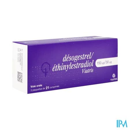 Desogestrel Ethinylestradiol Mylan 150mcg/30mcg Comprime 21 X3 — Pharmacie Du Village Santé