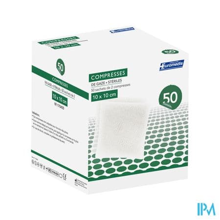 COMP ST 50X2 EUROMED GAZE 10X10