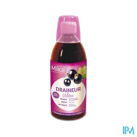 MILICAL DRAIN ULTRA CASSIS 500ML — Pharmacie Bordeaux Lac