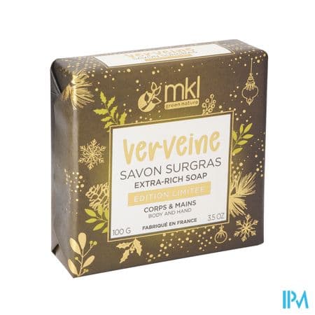 Mkl Green Nature Savon De Marseille Surgras Verveine 100g Edition Limitee