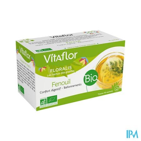 Vitaflor Floralis Tisane Bio Fenouil Infusette 18