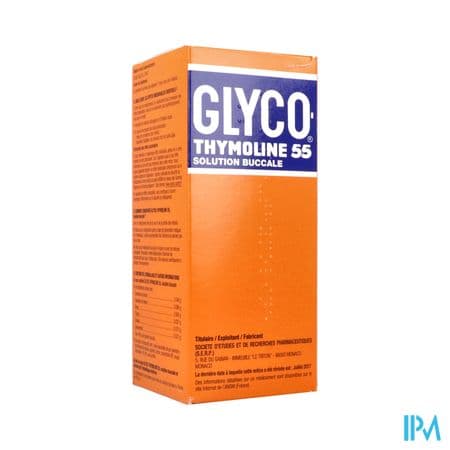 GLYCOTHYMOLINE 55 SOL BUC FL 250ML