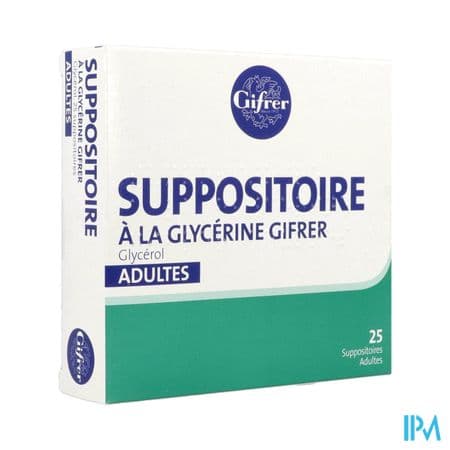 Gifrer Suppositoire Glycerine Adulte 25 — Pharmacie de la Rocade - Annecy
