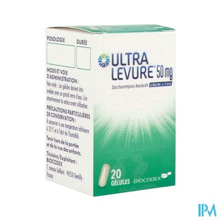 ULTRA LEVURE 50MG GELULE 20 — Pharmacie Le pallec
