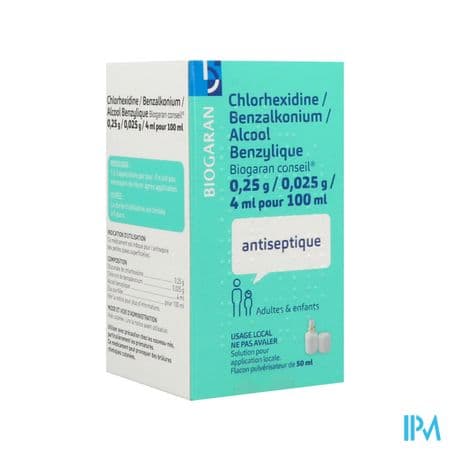 CHLORHEX/BENZ/ALCOOL BGR CONS 50ML